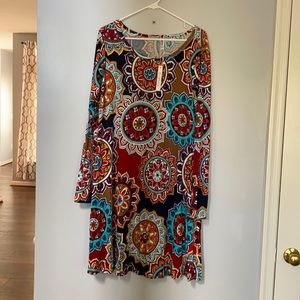 Long Sleeve Stretchy Dress